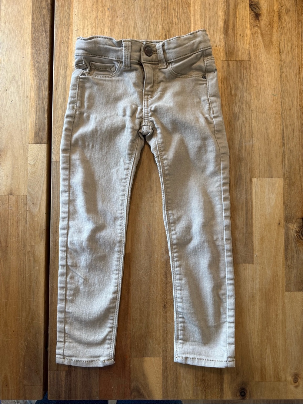 Jordache Super Skinny Girls Beige Jeans Size 5